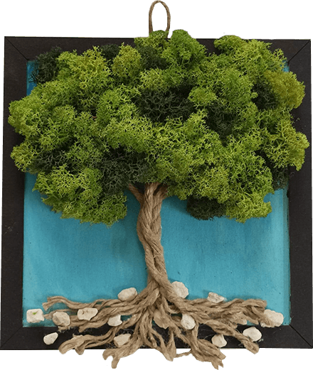 Fát ábrázoló zuzmó kép